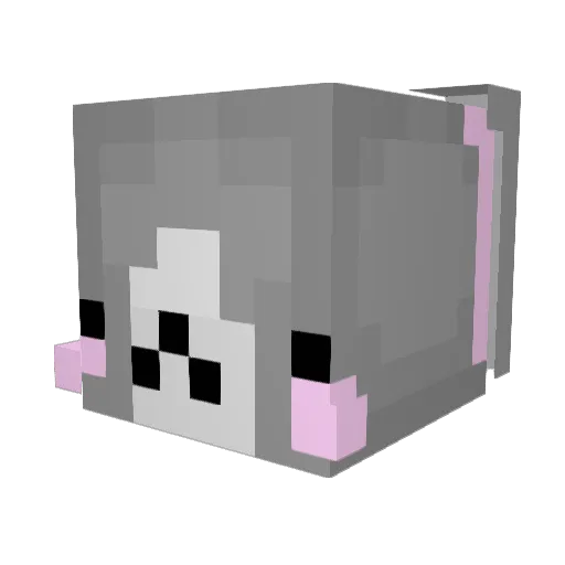 minixerro Minecraft avatar head, 3D render