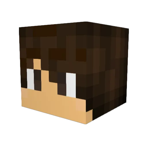minizyt Minecraft avatar head, 3D render