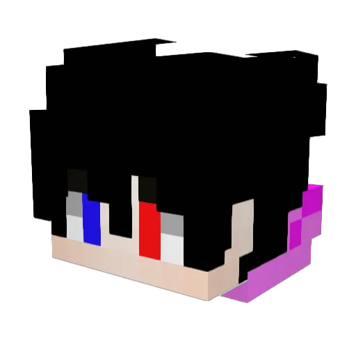 minjaekiim Minecraft avatar head, 3D render