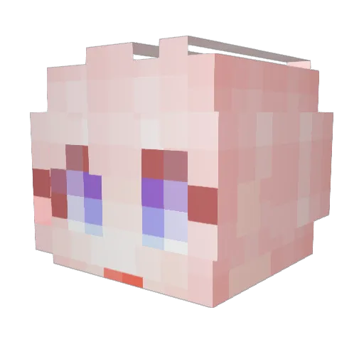 minji6045 Minecraft avatar head, 3D render