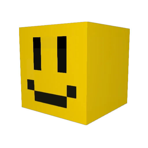 minjjumy Minecraft avatar head, 3D render