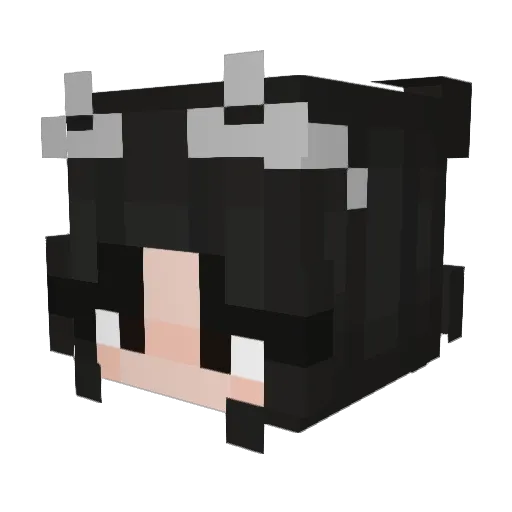 minjuillit Minecraft avatar head, 3D render