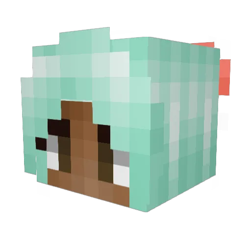 minkiaa Minecraft avatar head, 3D render