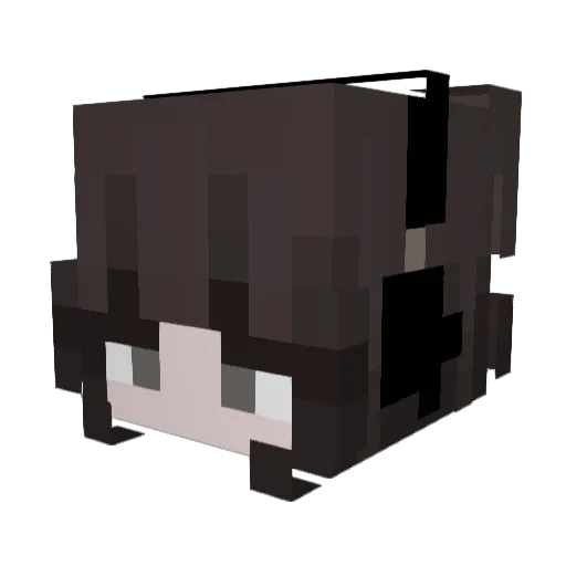 minkollo Minecraft avatar head, 3D render