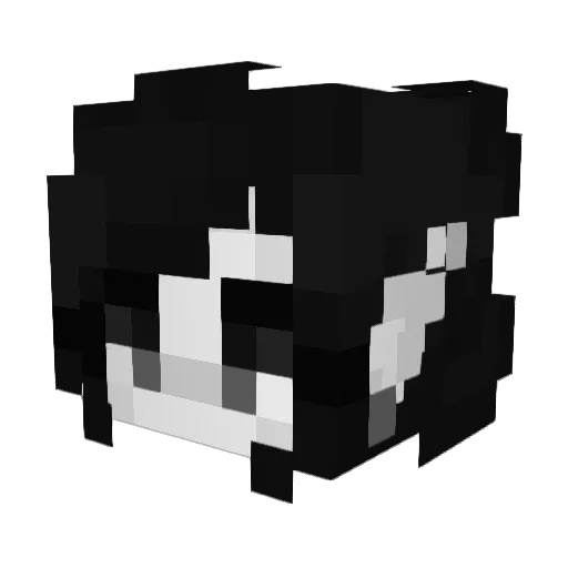 minmingay Minecraft avatar head, 3D render
