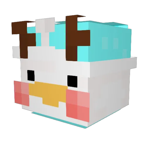 minminseop Minecraft avatar head, 3D render
