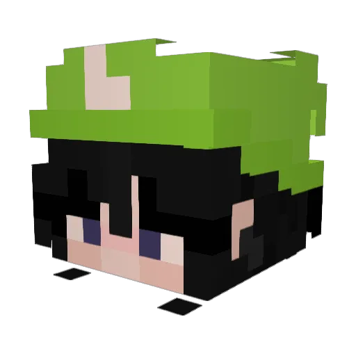 minnasigma Minecraft avatar head, 3D render