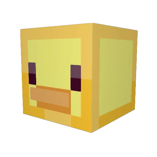 minndatt Minecraft avatar head, 3D render