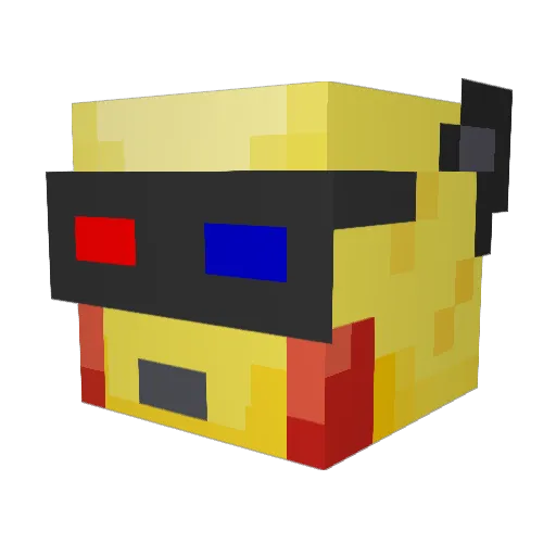 minnerguy49 Minecraft avatar head, 3D render