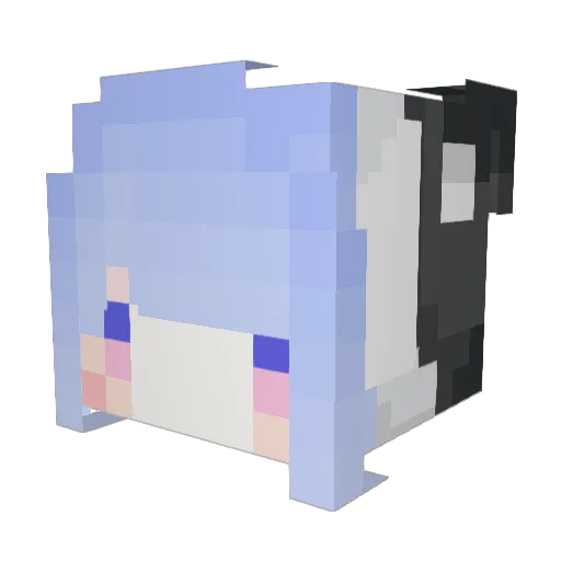 minnie6654 Minecraft avatar head, 3D render