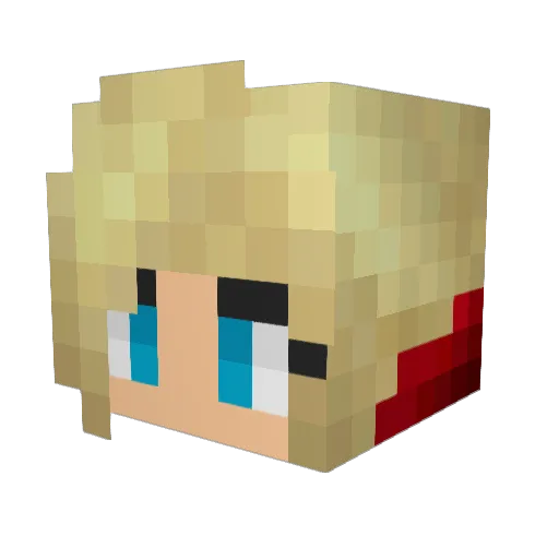 minniedude1 Minecraft avatar head, 3D render