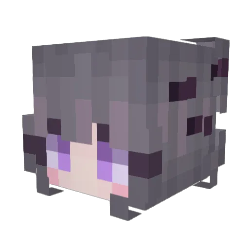 minnierulitoh Minecraft avatar head, 3D render