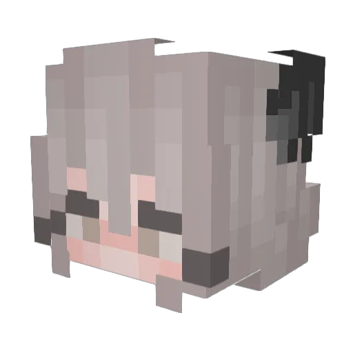 minniexd1 Minecraft avatar head, 3D render