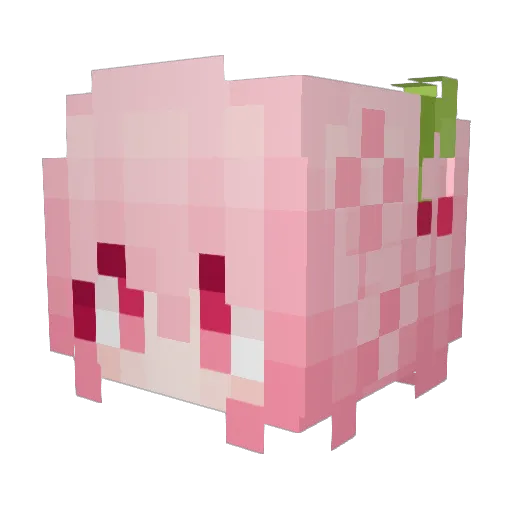 minnihoney Minecraft avatar head, 3D render
