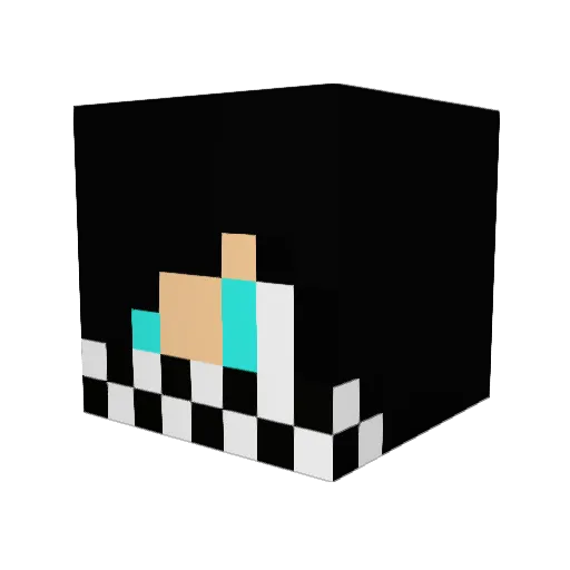minningmaster Minecraft avatar head, 3D render