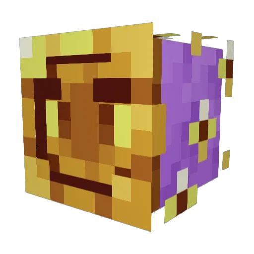minnpd Minecraft avatar head, 3D render