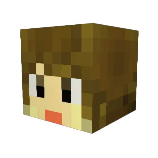 mino08027 Minecraft avatar head, 3D render
