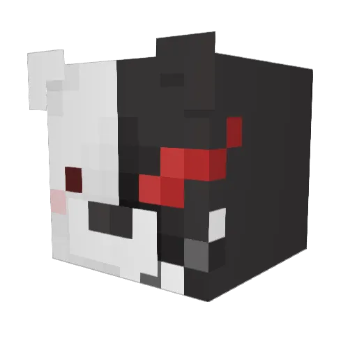 mino1025 Minecraft avatar head, 3D render