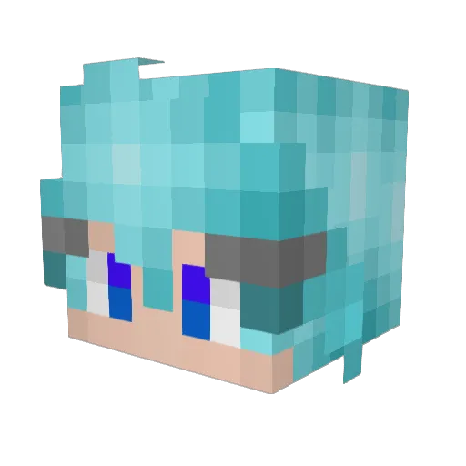 minoat Minecraft avatar head, 3D render