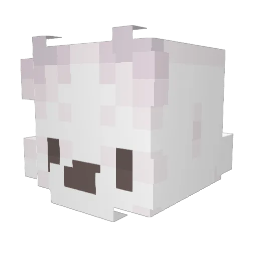 minor_mistake Minecraft avatar head, 3D render