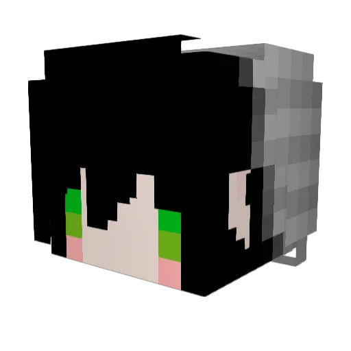 minorili Minecraft avatar head, 3D render