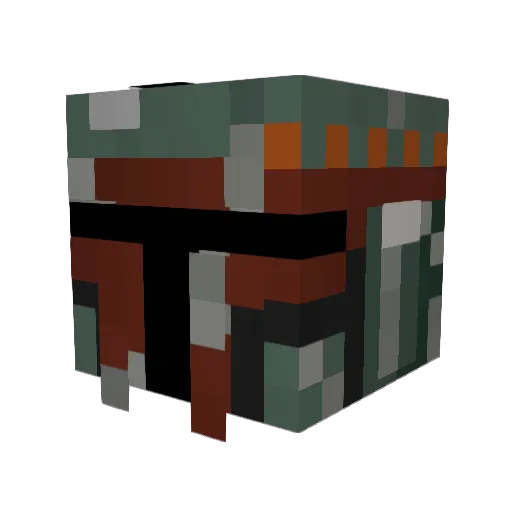 minoschess Minecraft avatar head, 3D render