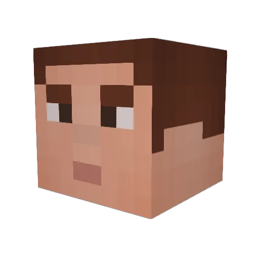 minoss22 Minecraft avatar head, 3D render