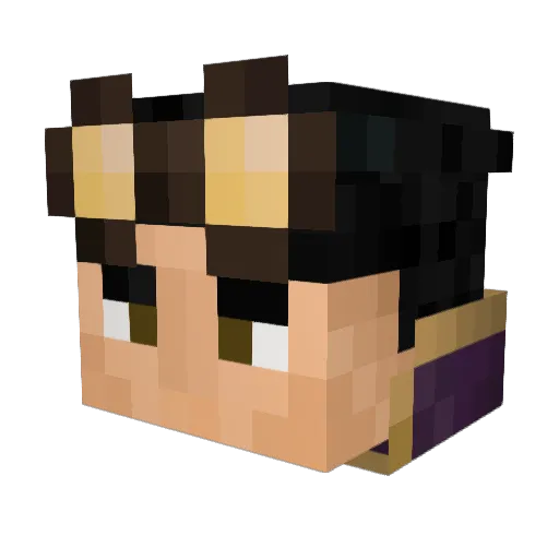 minotoro Minecraft avatar head, 3D render