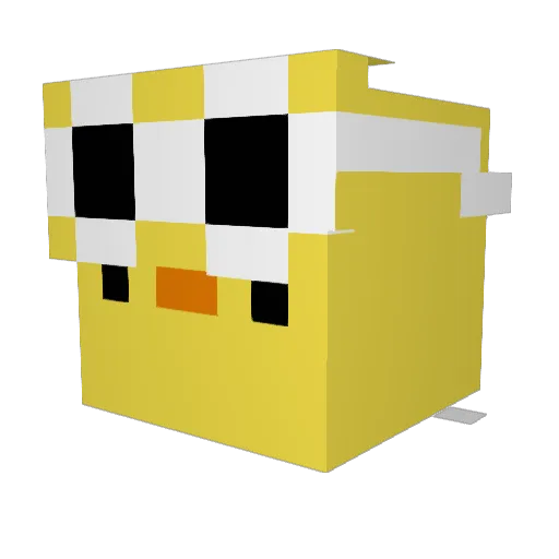minouche_shafik Minecraft avatar head, 3D render
