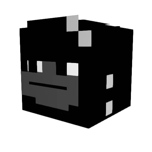 minreise Minecraft avatar head, 3D render