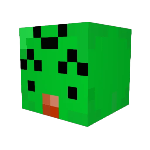 mins324 Minecraft avatar head, 3D render