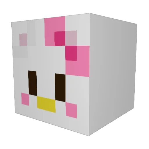 minseokz Minecraft avatar head, 3D render
