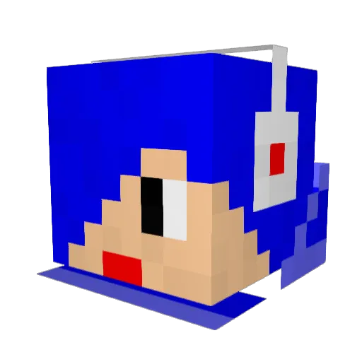 minseozy Minecraft avatar head, 3D render