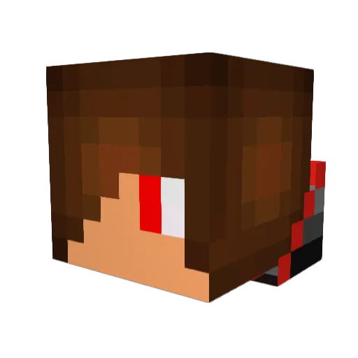 minster01 Minecraft avatar head, 3D render