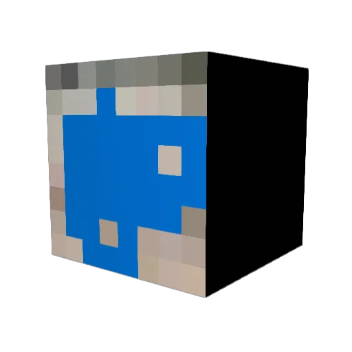 mintck Minecraft avatar head, 3D render