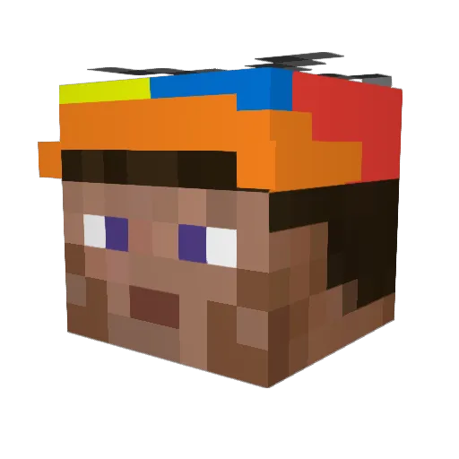 mintdude2206 Minecraft avatar head, 3D render