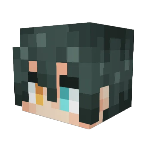 minteacup Minecraft avatar head, 3D render