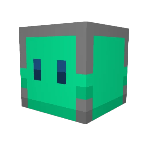 mintgaems Minecraft avatar head, 3D render