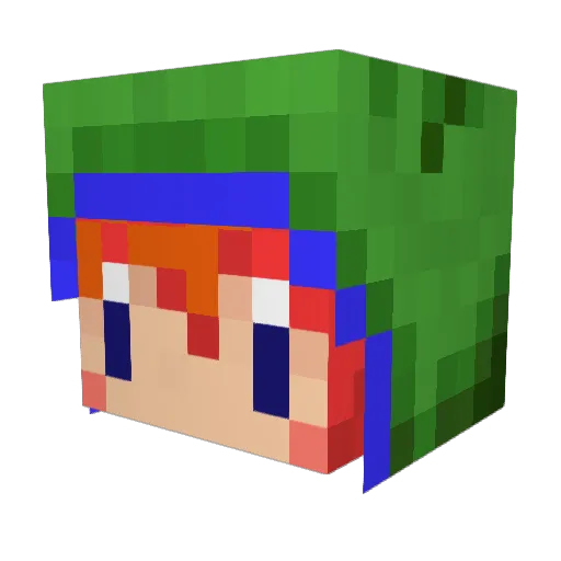 minti0606 Minecraft avatar head, 3D render