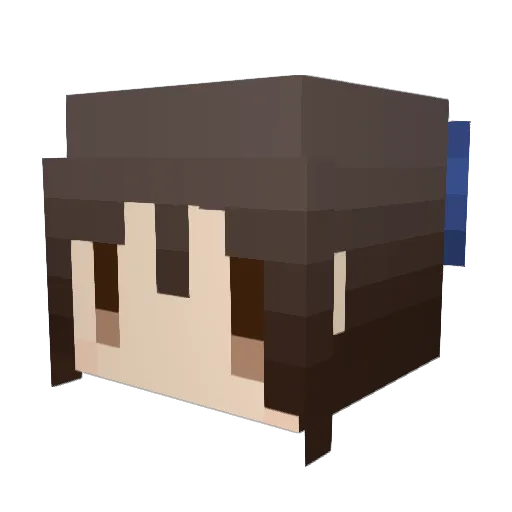 mintia_ Minecraft avatar head, 3D render