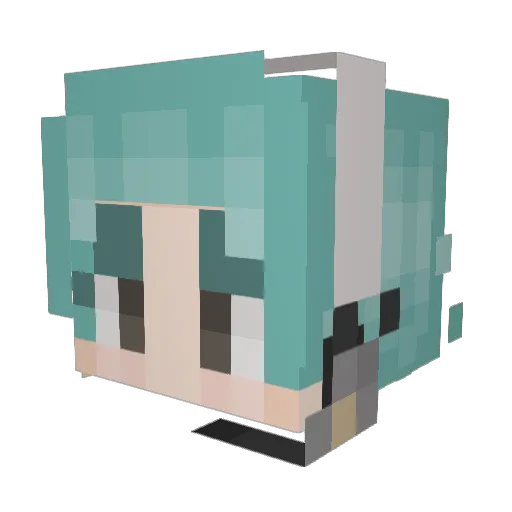 minticecream645 Minecraft avatar head, 3D render