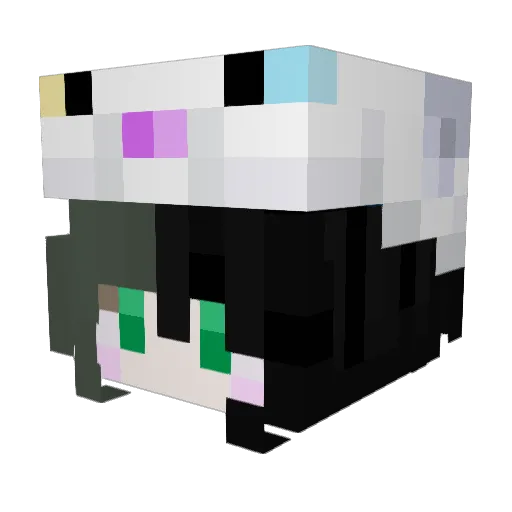 mintoo08 Minecraft avatar head, 3D render
