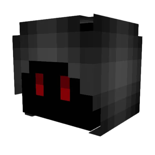 minty_cat Minecraft avatar head, 3D render