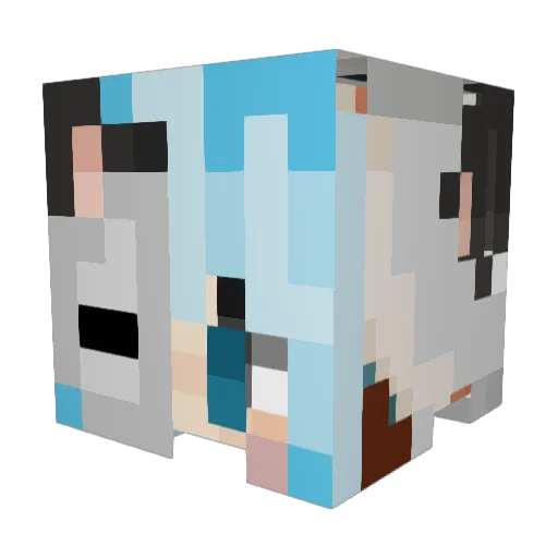 mintycakes351 Minecraft avatar head, 3D render