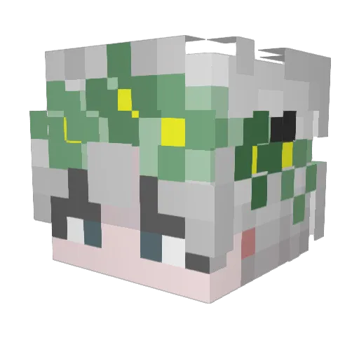 mintyisc Minecraft avatar head, 3D render
