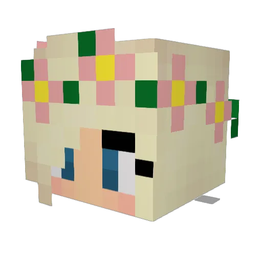 mintykitty123 Minecraft avatar head, 3D render
