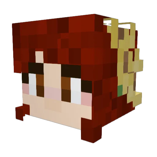 mintym26 Minecraft avatar head, 3D render