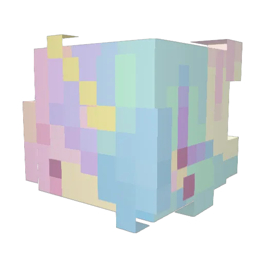 mintymelonx Minecraft avatar head, 3D render