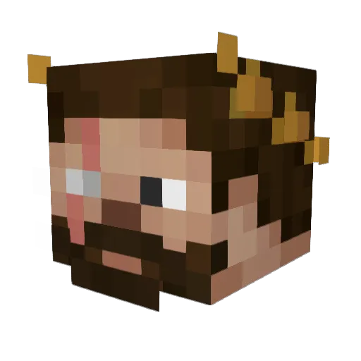 mintyoh Minecraft avatar head, 3D render