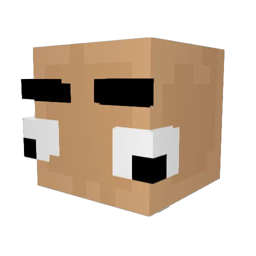 mintywylee Minecraft avatar head, 3D render